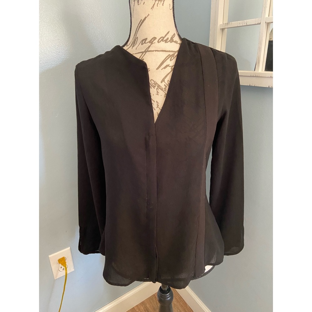 Zara Basic Black Blouse Size XS